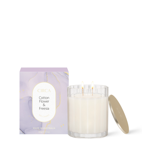 COTTON FLOWER & FREESIA | 350g Soy Candle
