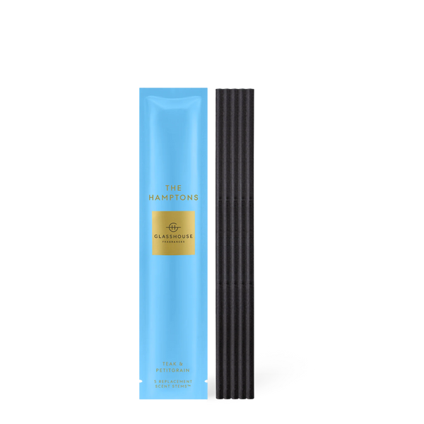 THE HAMPTONS | Teak & Petitgrain | Replacement Scent Stems