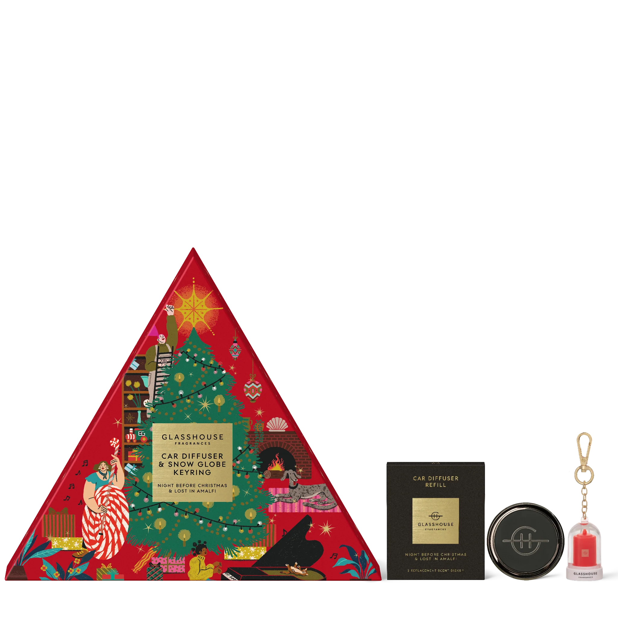 Car Diffuser | Night Before Christmas, Lost In Amalfi | Gift Set
