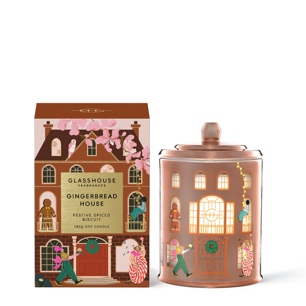 GINGERBREAD HOUSE | Festive Spiced Biscuit | 380g Soy Candle