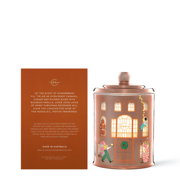 GINGERBREAD HOUSE | Festive Spiced Biscuit | 380g Soy Candle