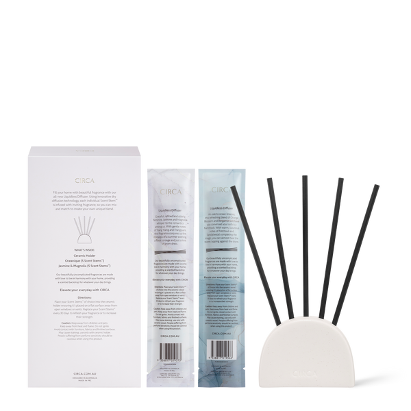 JASMINE & MAGNOLIA and OCEANIQUE | Liquidless Diffuser Set