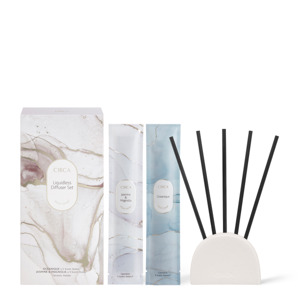 JASMINE & MAGNOLIA and OCEANIQUE | Liquidless Diffuser Set