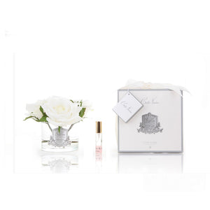 Perfumed Natural Touch 5 Roses | Clear - Ivory White