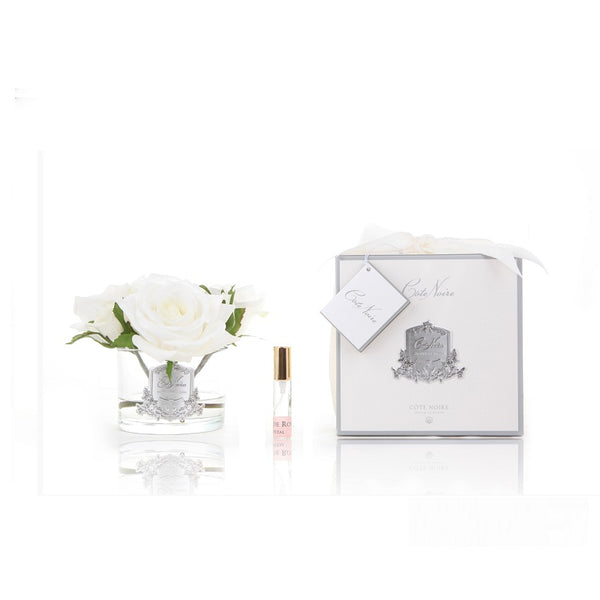 Perfumed Natural Touch 5 Roses | Clear - Ivory White