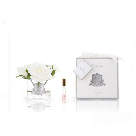 Perfumed Natural Touch 5 Roses | Clear - Ivory White