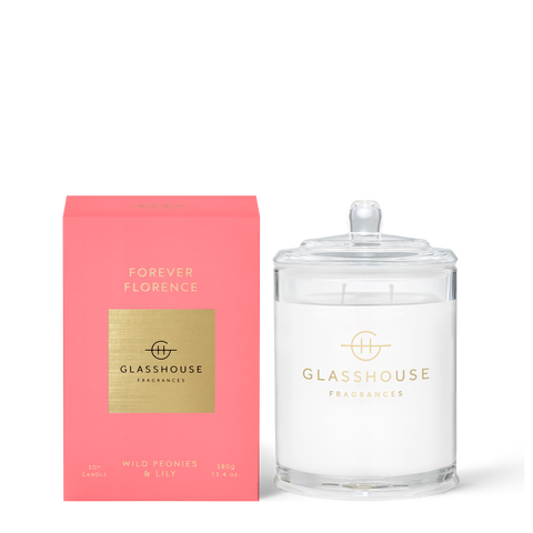 FOREVER FLORENCE | Wild Peonies & Lily | 380g Soy Candle