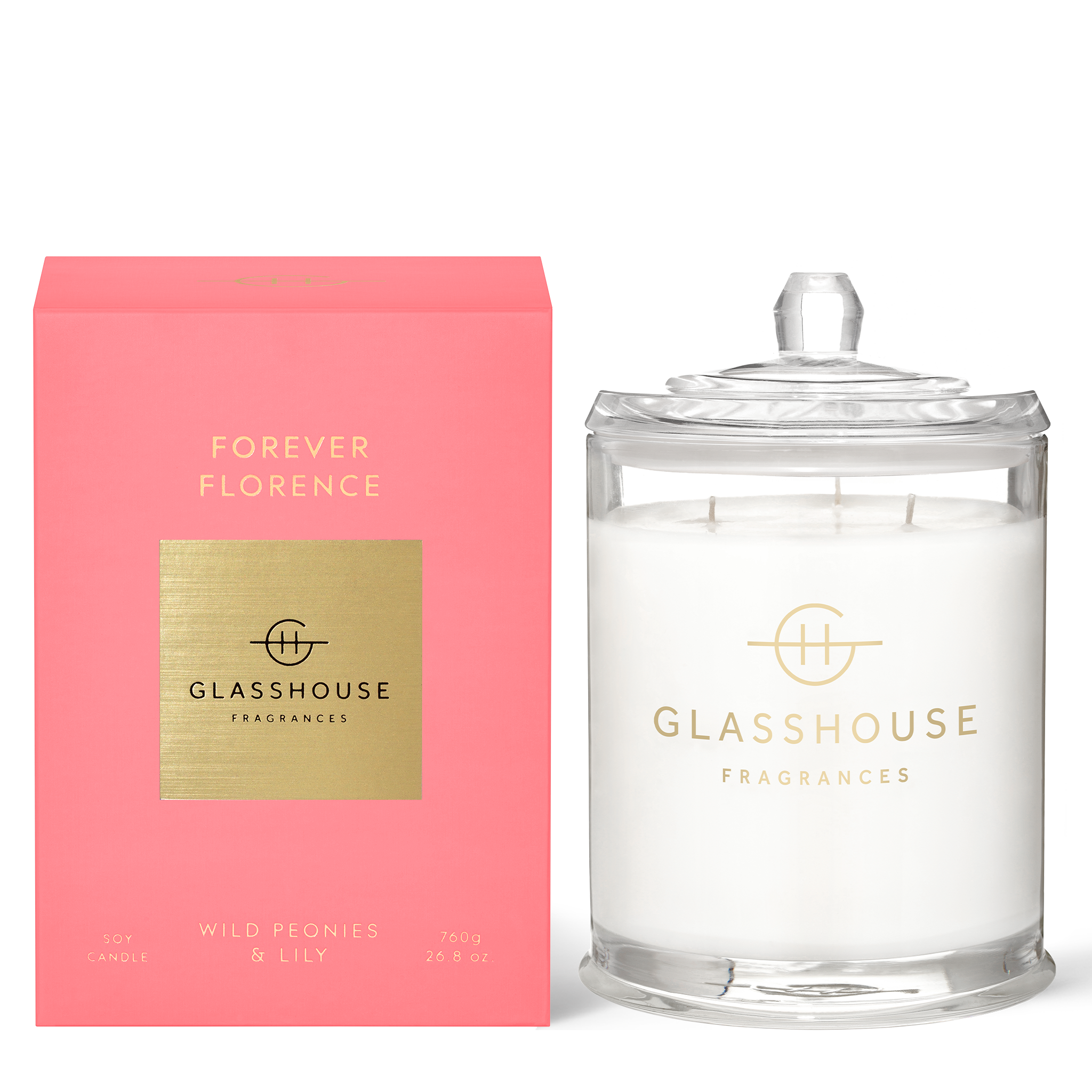 FOREVER FLORENCE | Wild Peonies & Lily | 760g Soy Candle