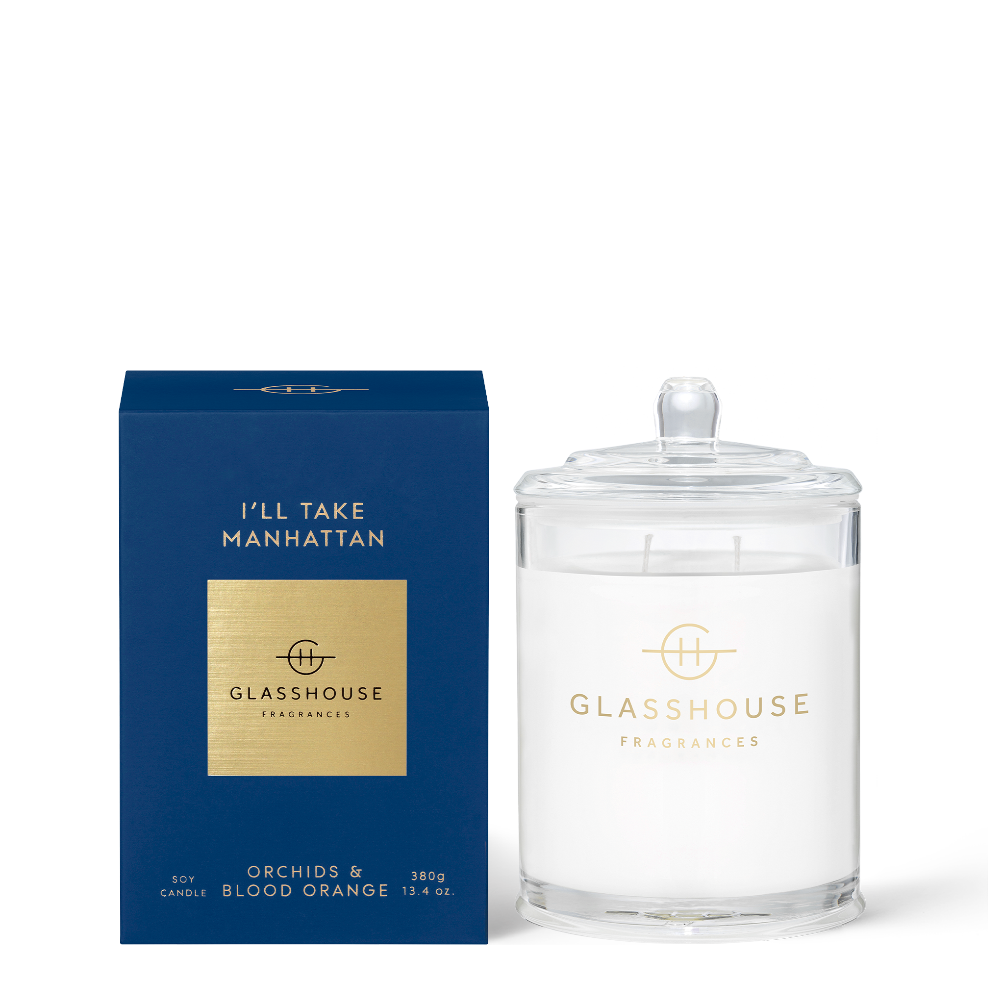 I'LL TAKE MANHATTAN | Orchids & Blood Orange | 380g Soy Candle