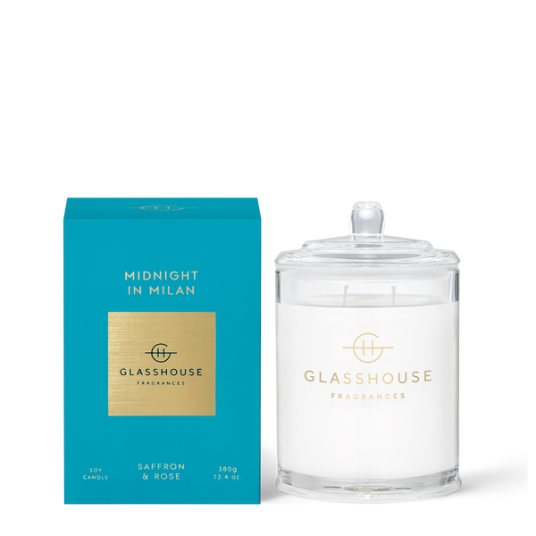 MIDNIGHT IN MILAN | Saffron & Rose | 380g Soy Candle