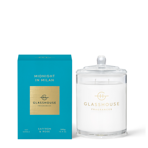 MIDNIGHT IN MILAN | Saffron & Rose | 380g Soy Candle