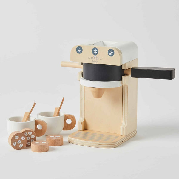 Nordic Kids | Wooden Coffee Machine Set
