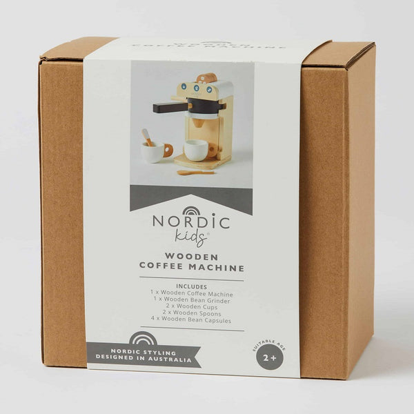 Nordic Kids | Wooden Coffee Machine Set