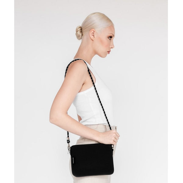 Neoprene Crossbody Bag | The Pixie Bag (Black)