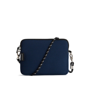 Neoprene Crossbody Bag | The Pixie Bag (Navy Blue)