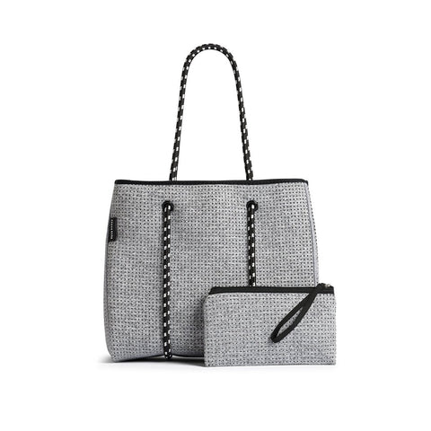Neoprene Tote Bag | The Portsea Bag (Light Grey Marle)