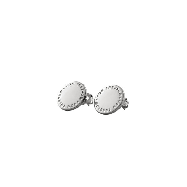 Von Treskow Plate Studs Earrings - Silver