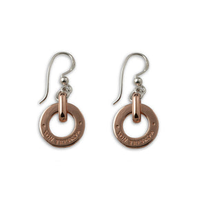 Von Treskow Disc Earrings - Rose Gold